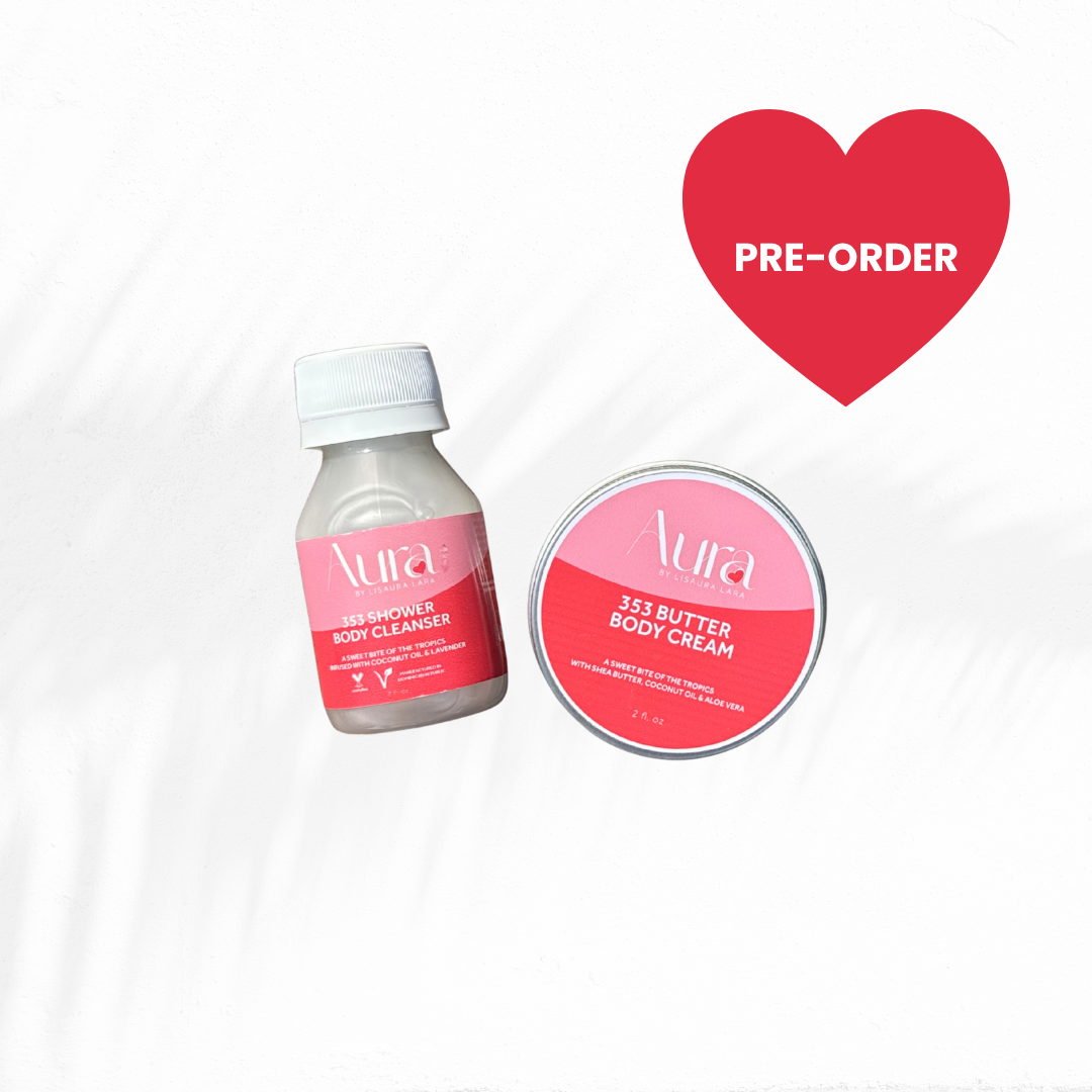 Travel size body care kit mini body cleanser mini body cream tropical scent travel kit