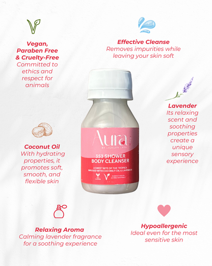Body cleanser travel size with coconut oil &amp; lavander